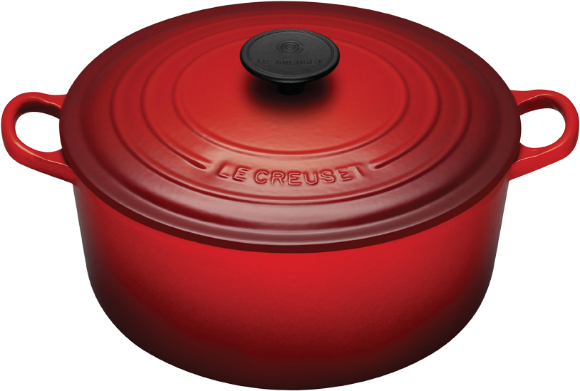 Cocotte ronde couleur cerise