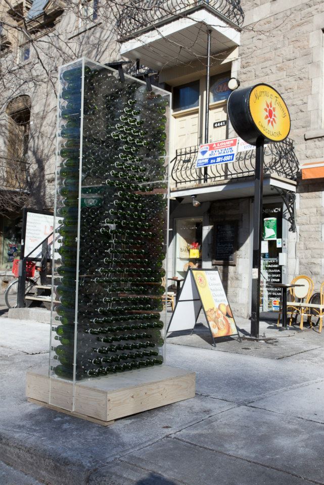 sapin de bouteilles