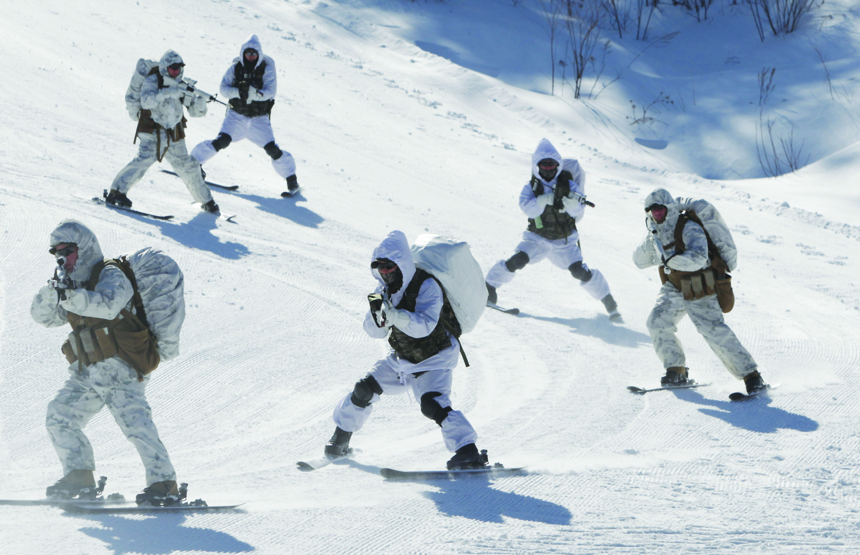 South Korea And U.S. Marine Hold Winter Exercise