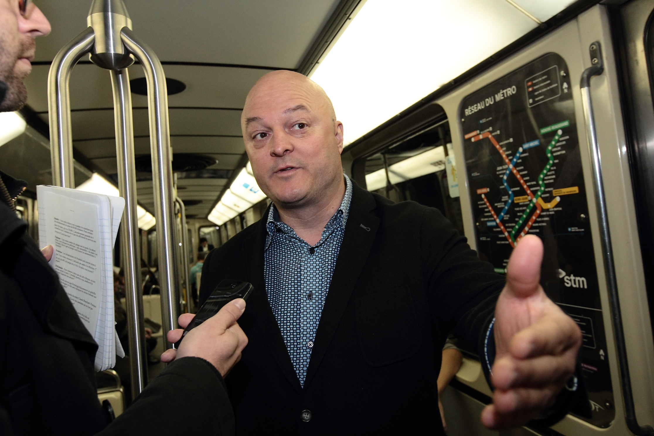 Michel Brûlé dans le métro