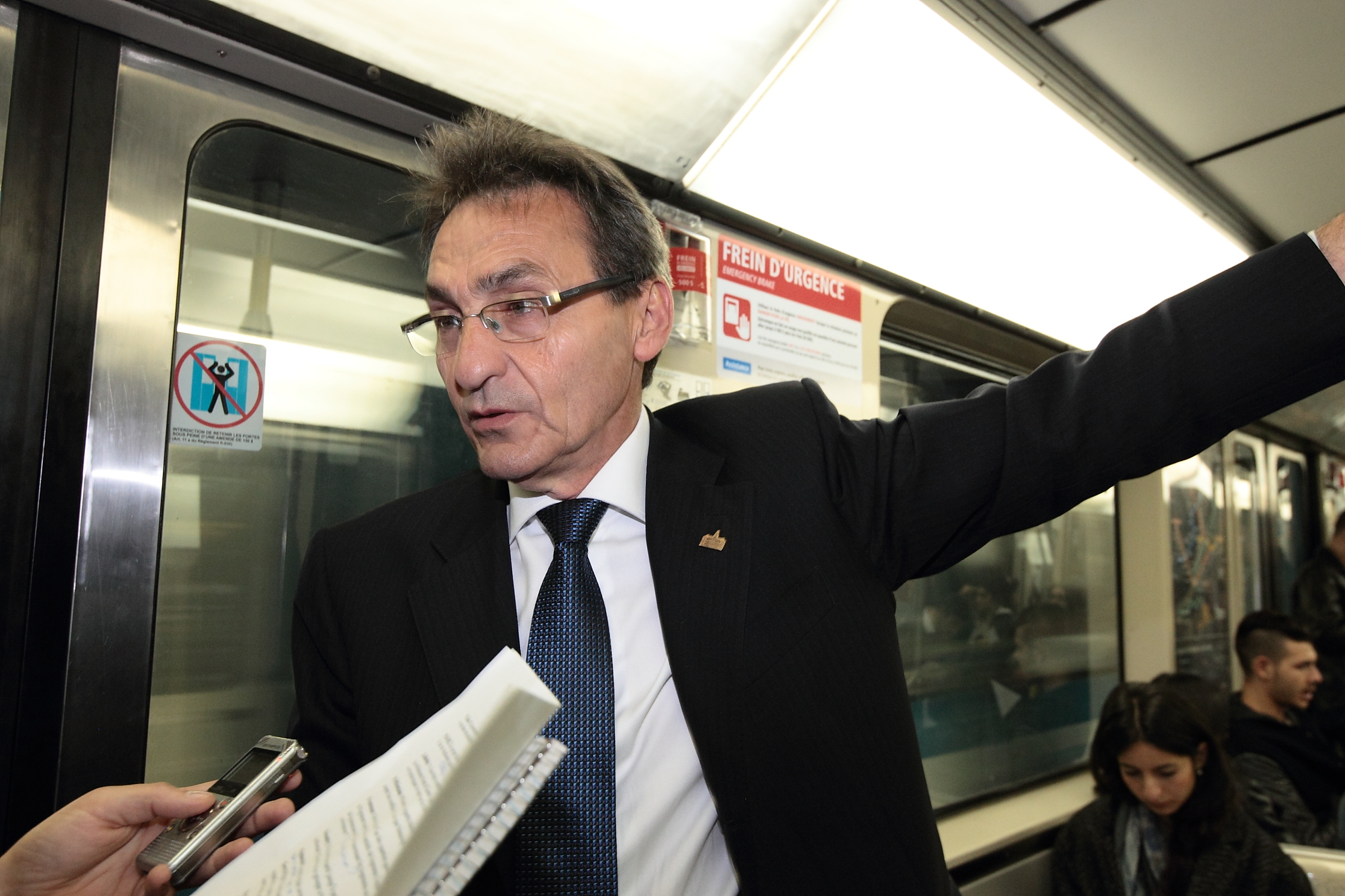 Richard Bergeron dans le métro