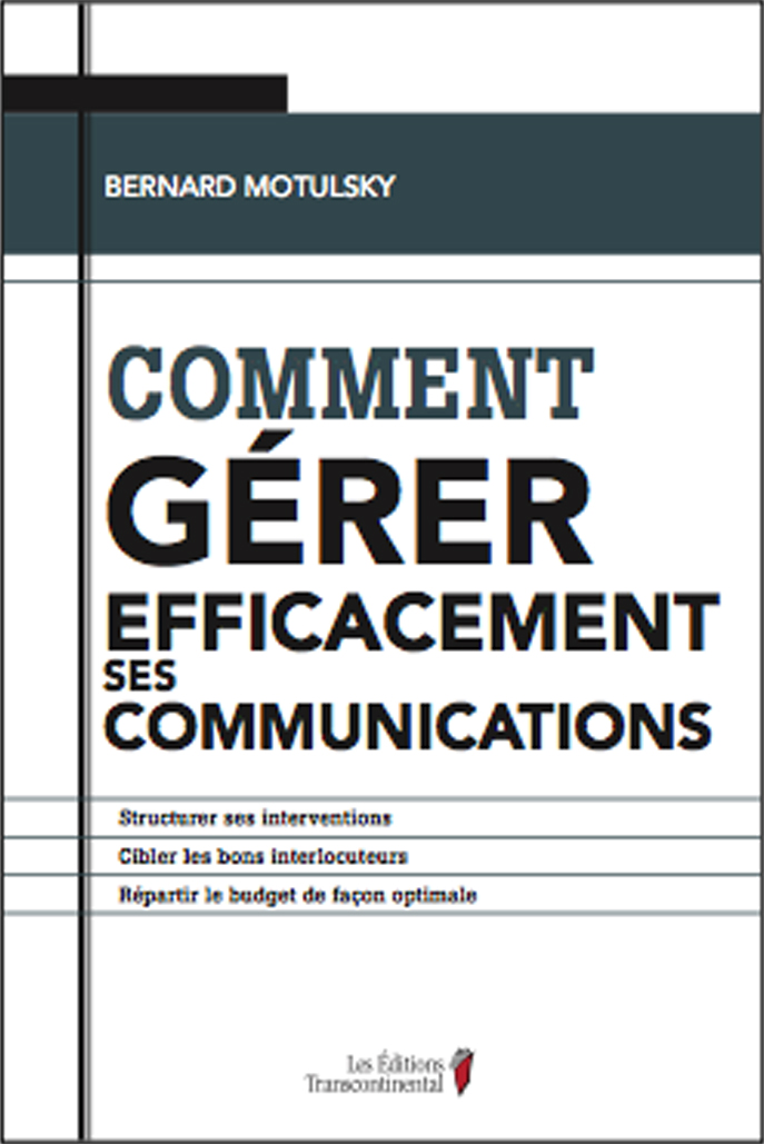 Couverture livre gerer communication