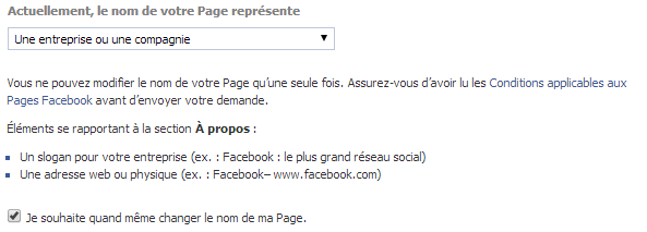 demander changement de nom page facebook-2
