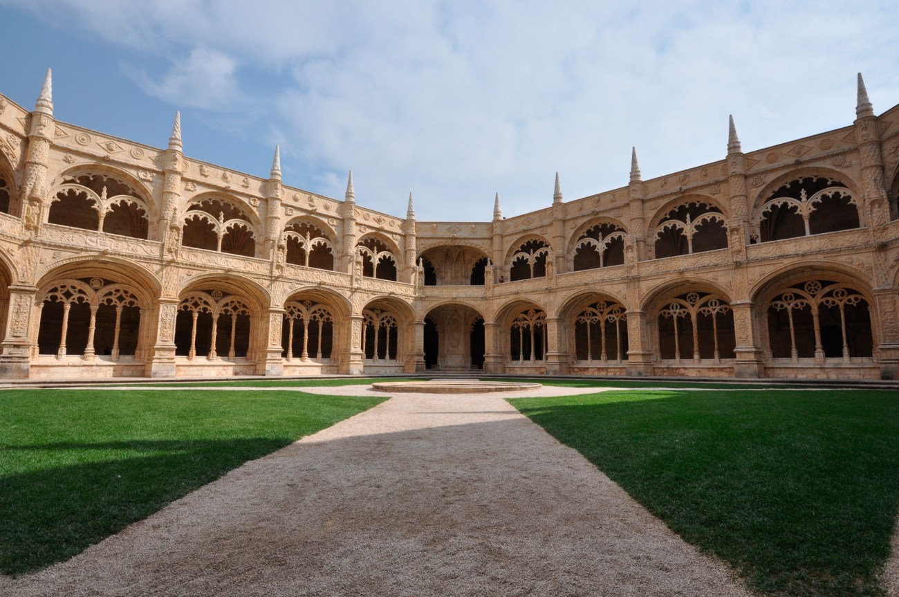 Cour du monastère Jerónimos Lisbonne