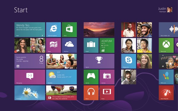 La nouvelle interface Windows 8