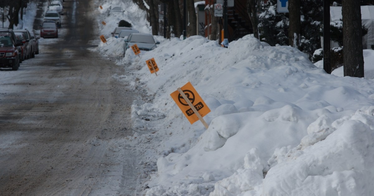 Une application pour savoir où se stationner l'hiver