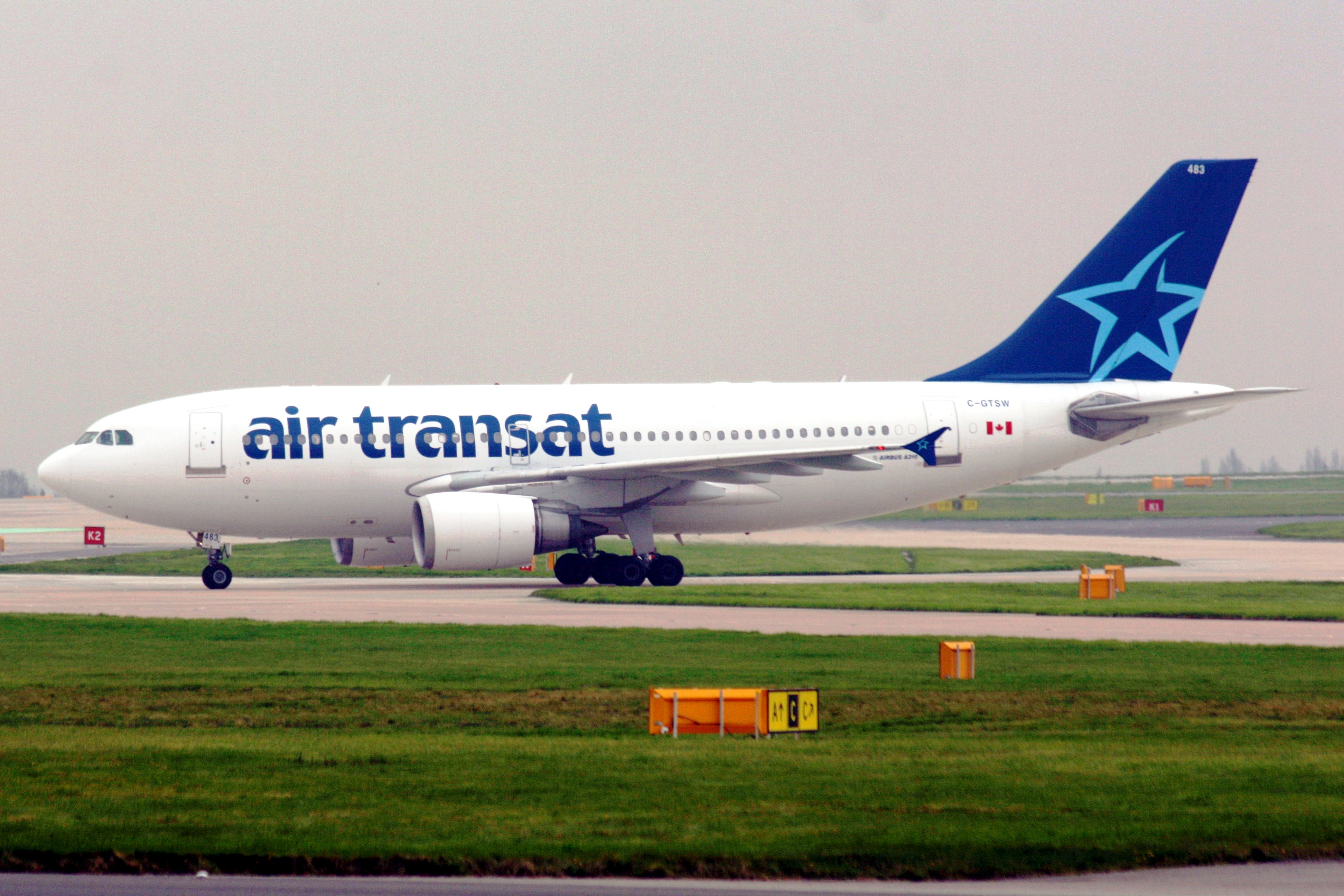 Un avion de la compagnie Air Transat