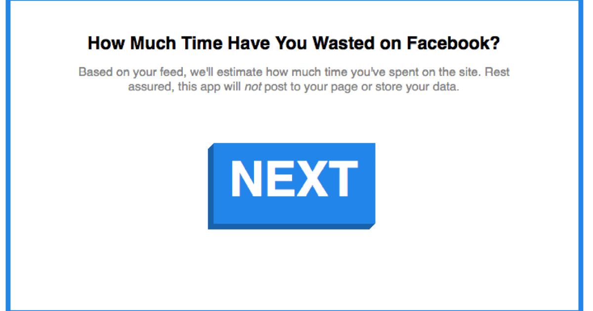 How much more time. How much is Facebook.