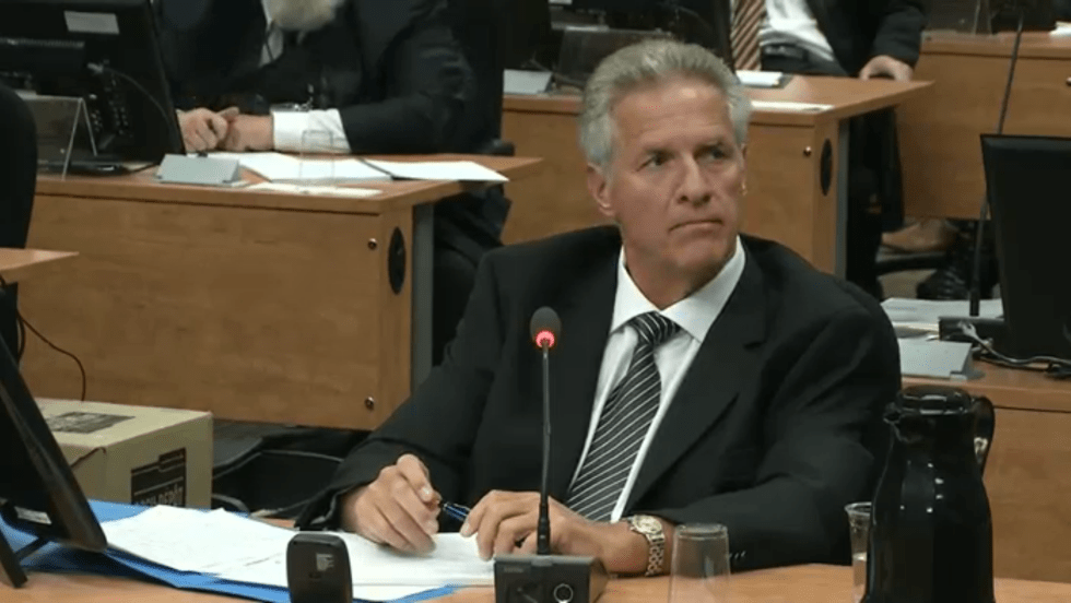 Tony Accurso lors de la Commission Charbonneau