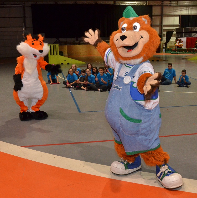 mascottes festival sportif