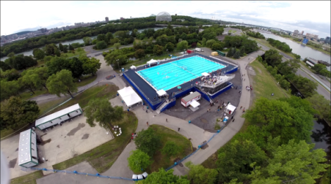Le bassin olympique construit au parc Jean Drapeau en 2014 sera installé au parc Hans-Selye de Rivière-des-Prairies.