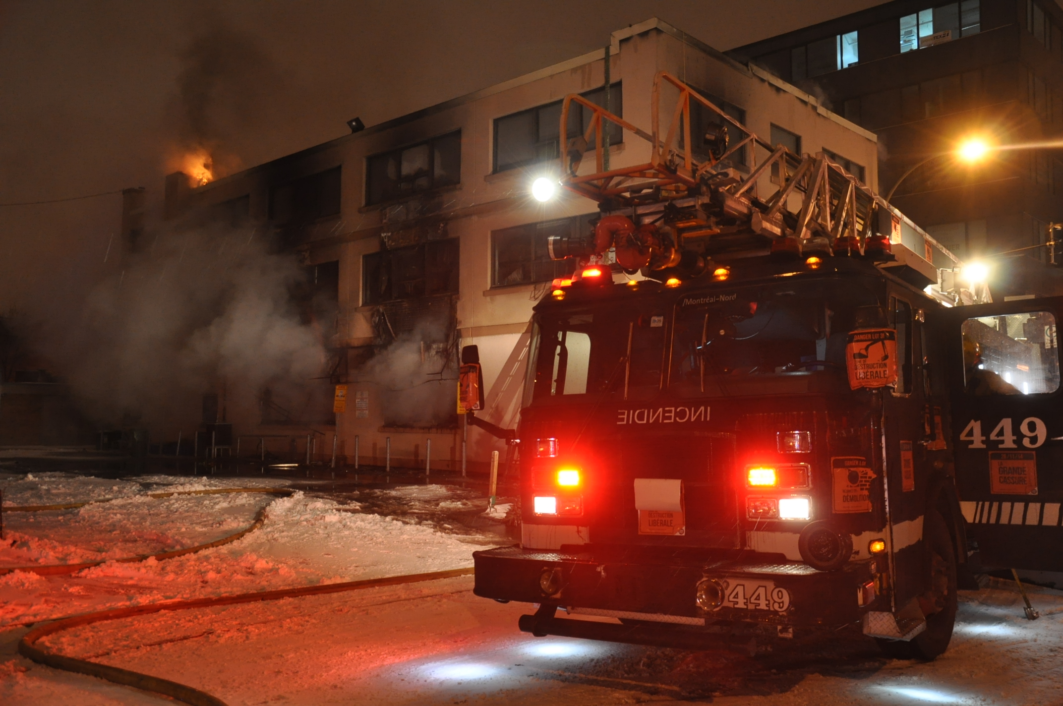C,est la deuxi&egrave;me fois en huit jour que le restaurant la Cantina fait l'objet d'un incendie. Sylvain Ryan/TC Media. 