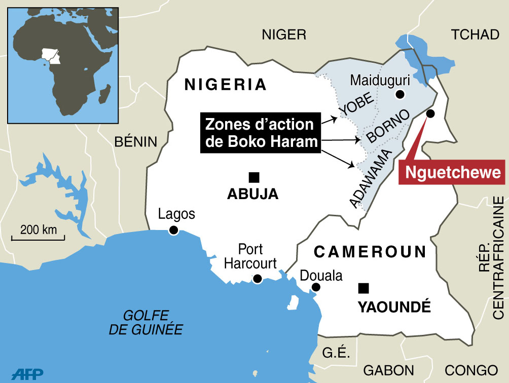 Zone d'action de Boko Haram