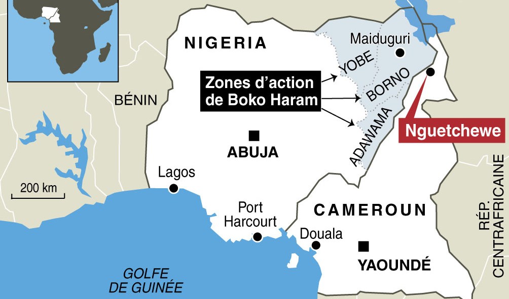 Zone d'action de Boko Haram