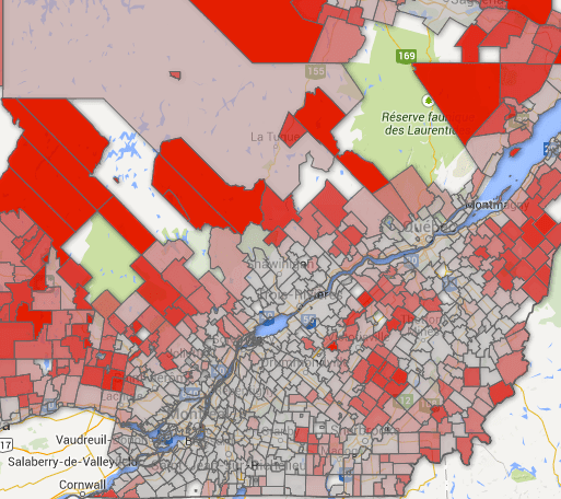 Carte interactive Internet - Les Affaires
