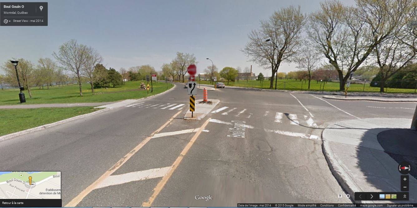C&ocirc;ne Gouin Google street view mai 2014