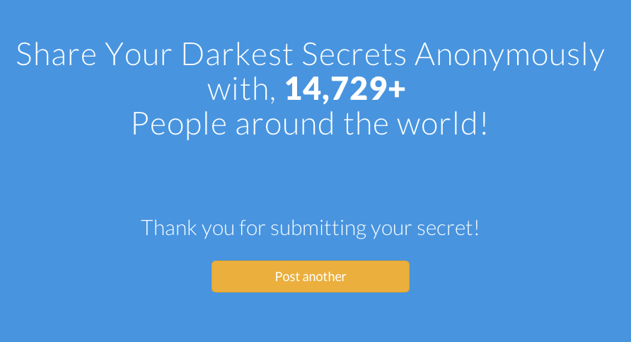 Tweet your secrets