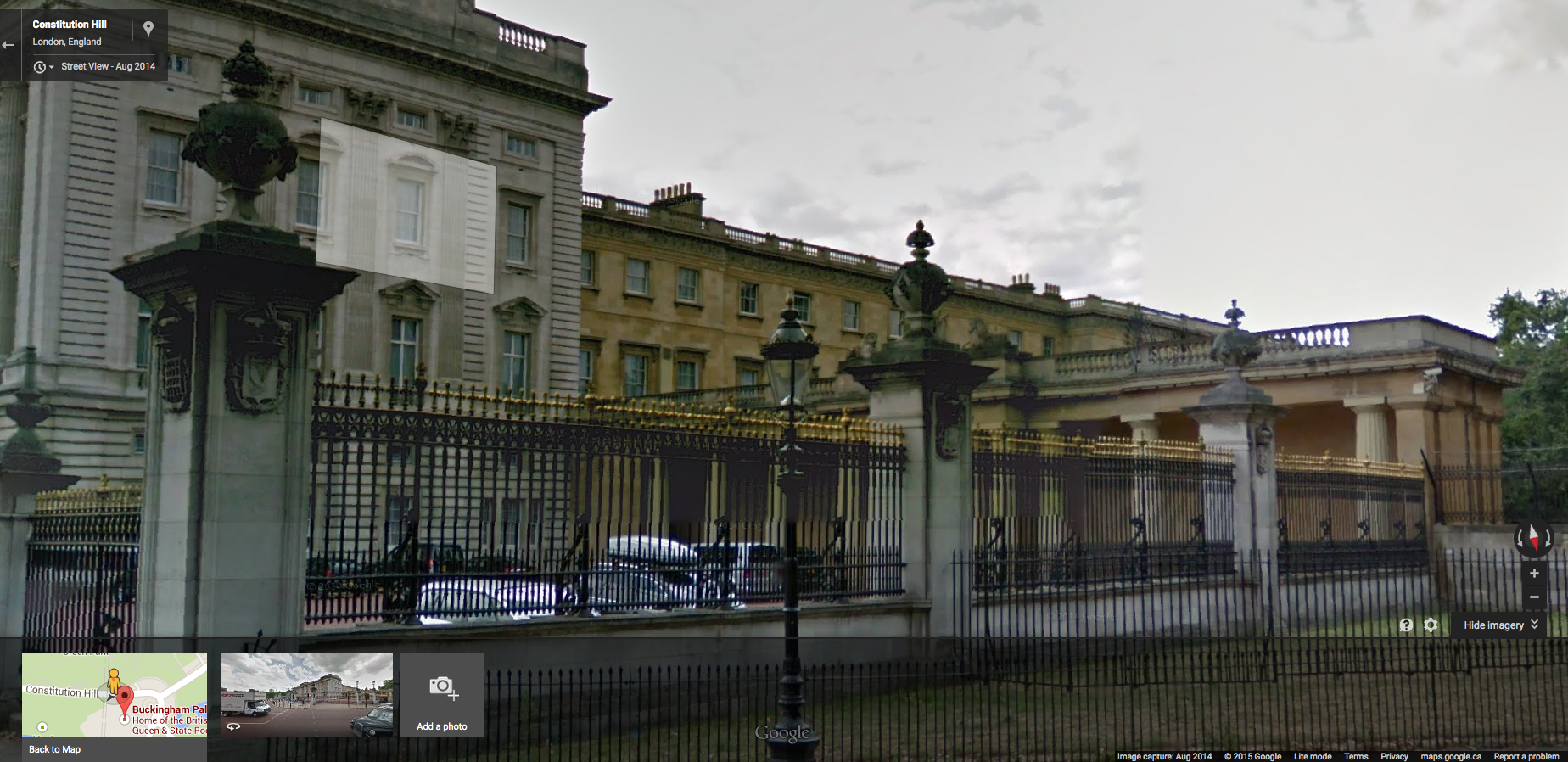 Capture d’écran google street view