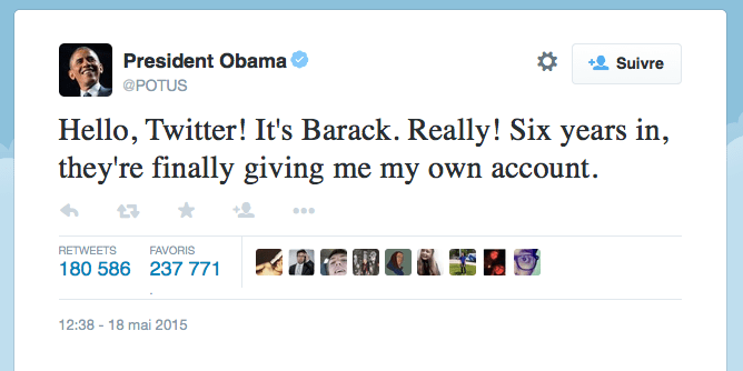 twitter pr&eacute;sident obama