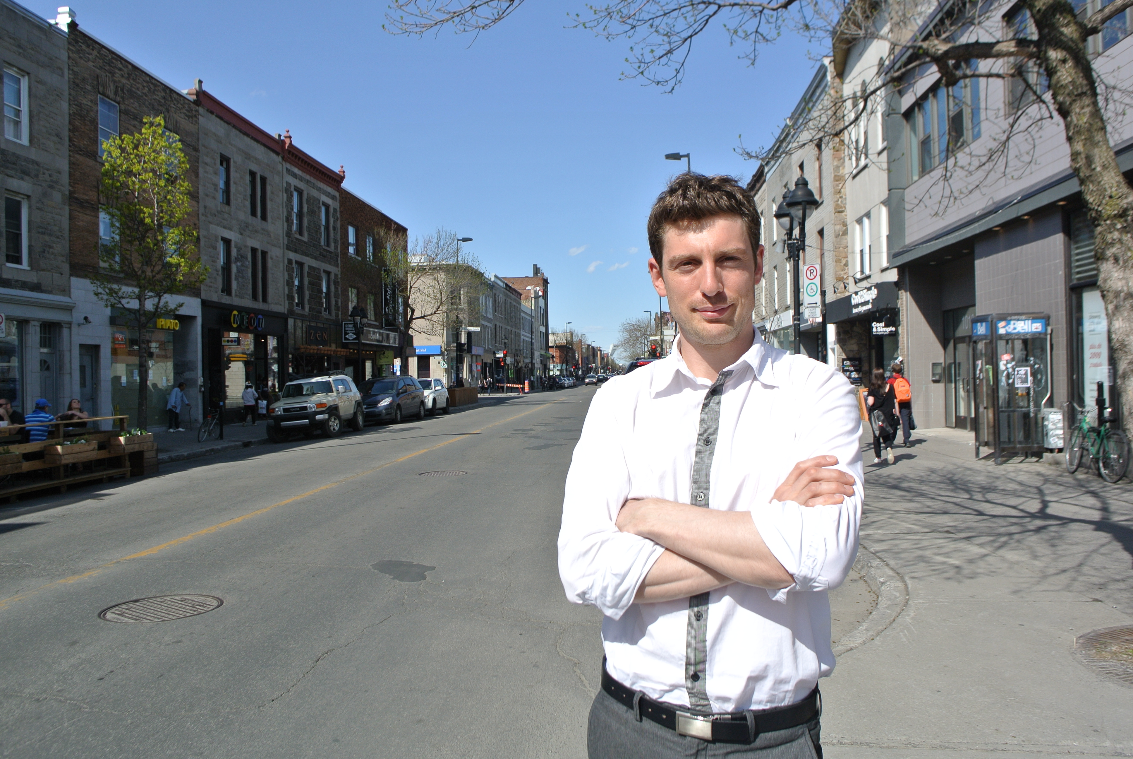 Charles-Olivier Mercier, dg de la SDC de l'Avenue du Mont-Royal. Photo: David Riendeau/TC Media