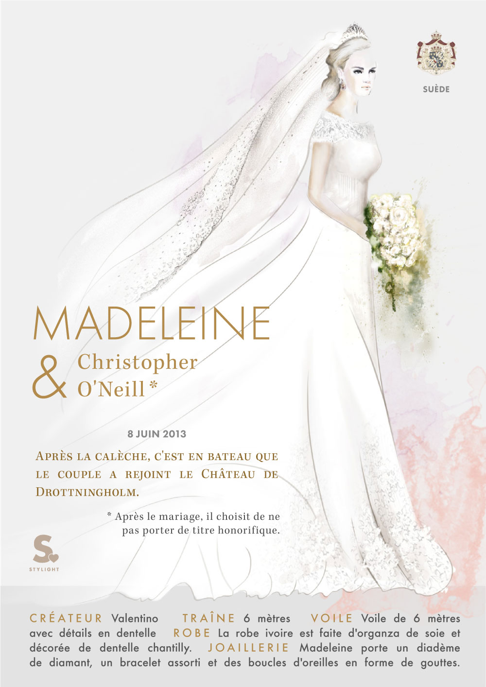 Robe de mari&eacute;es royales
