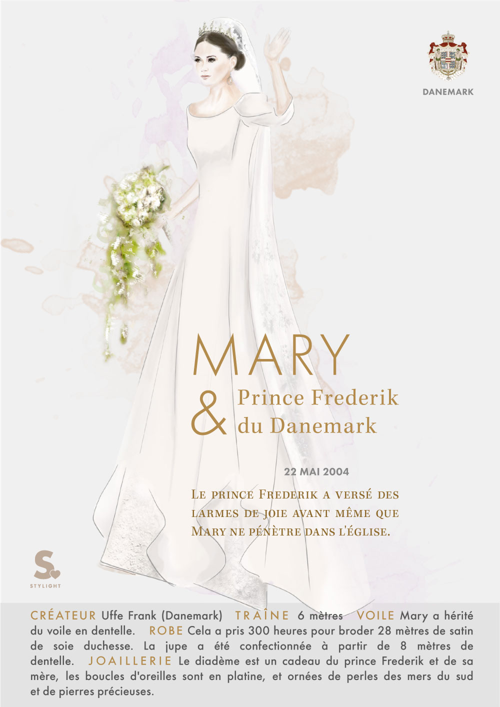 Robe de mari&eacute;es royales