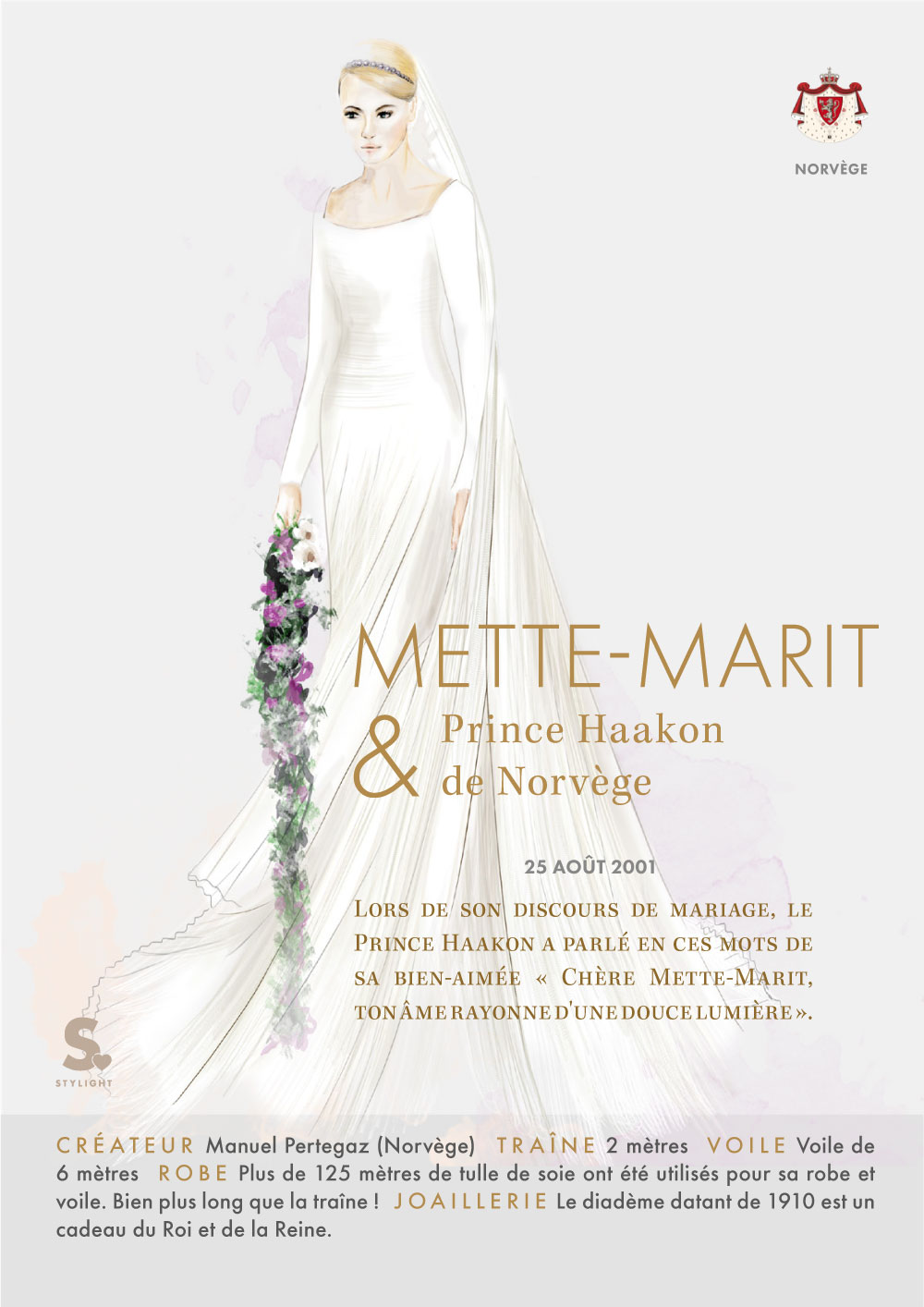 Robe de mari&eacute;es royales