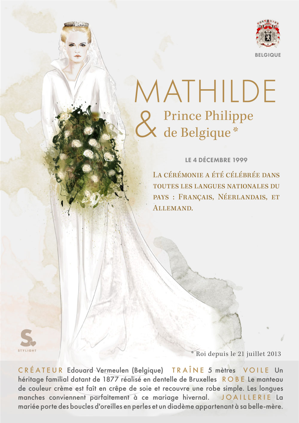 Robe de mari&eacute;es royales