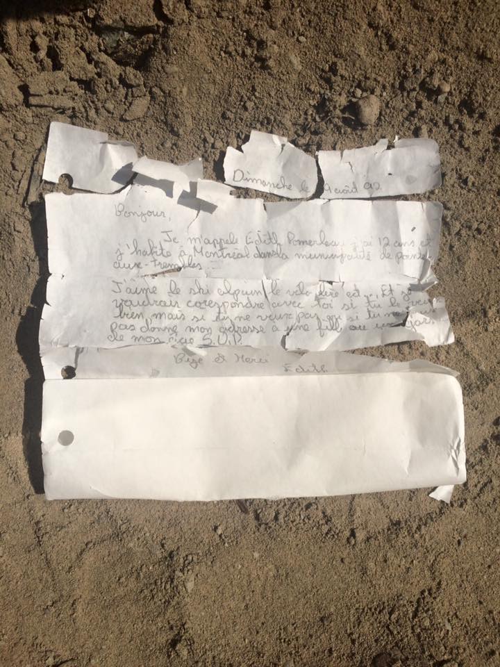 La lettre a été écrite le 9 août 1992.