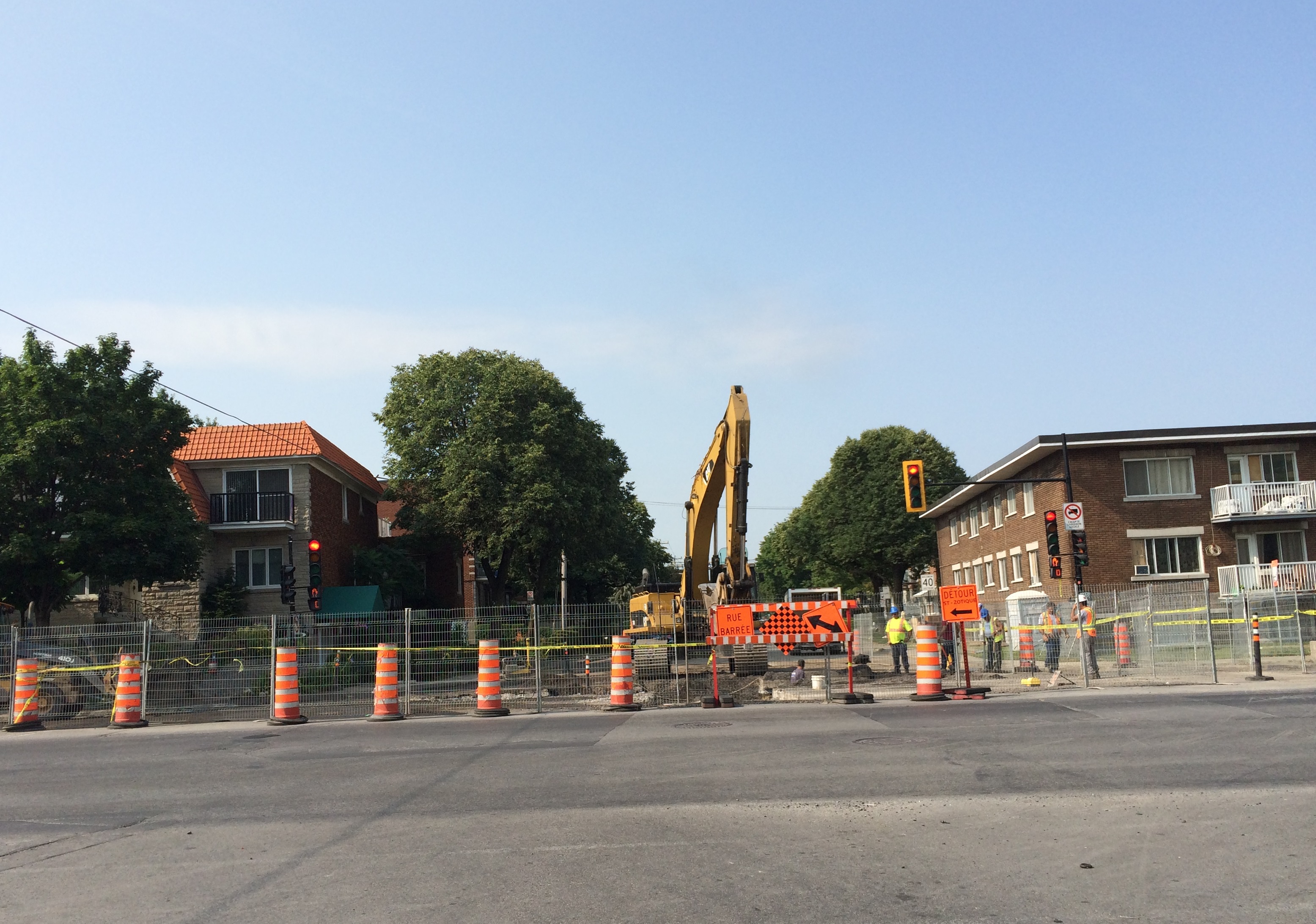 travaux égouts boulevard pie IX