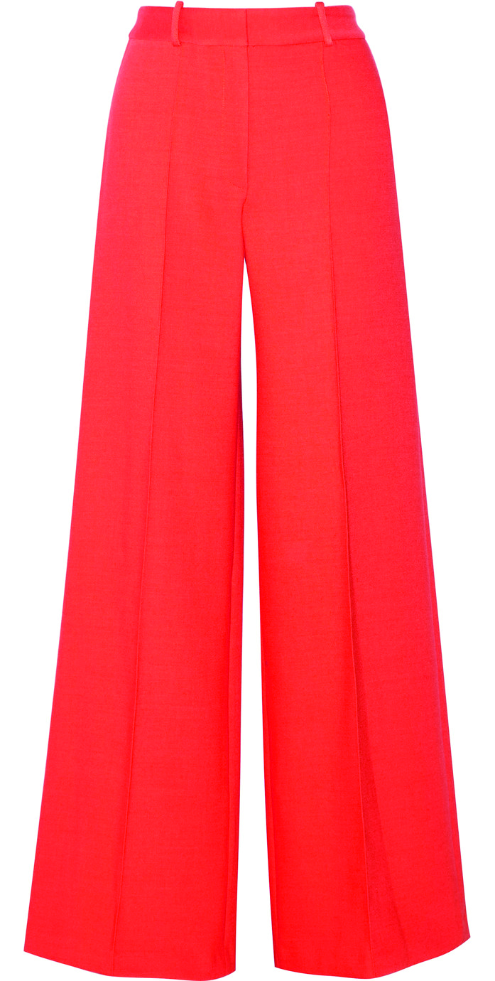 Milly cady wide leg pants