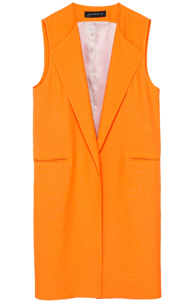 Zara long waistcoat