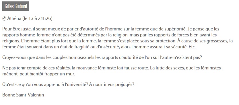 Propos de Gilles Guibord