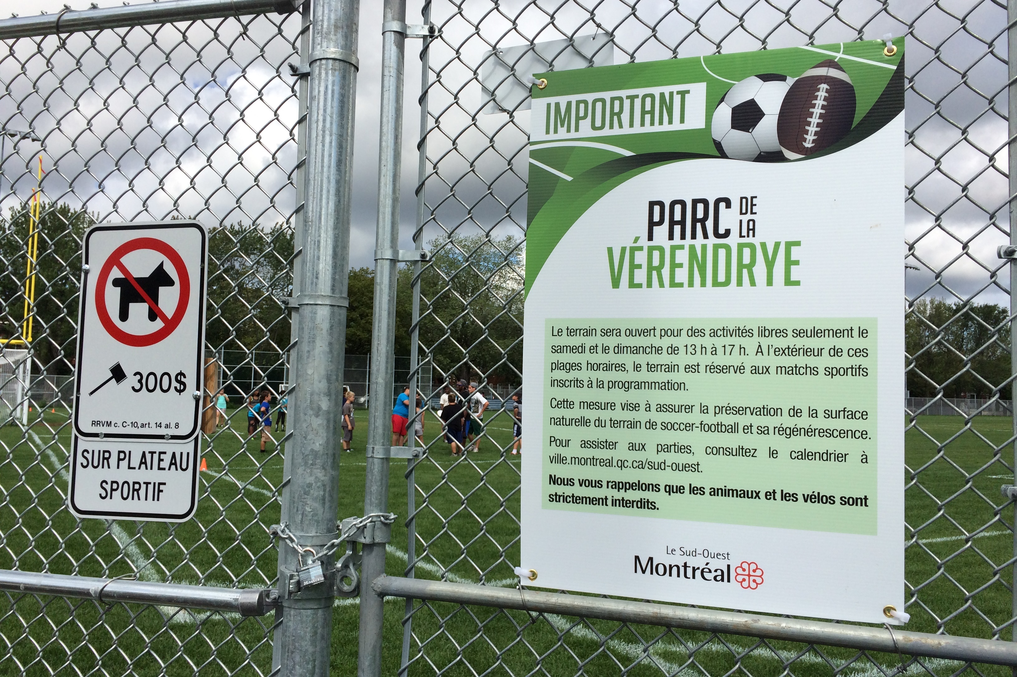 Terrain sportif du parc De La Vérendrye
