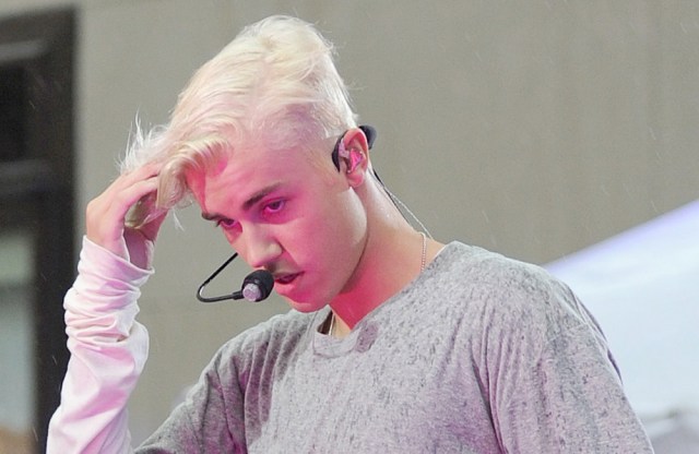 Justin Bieber on the NBC Today show