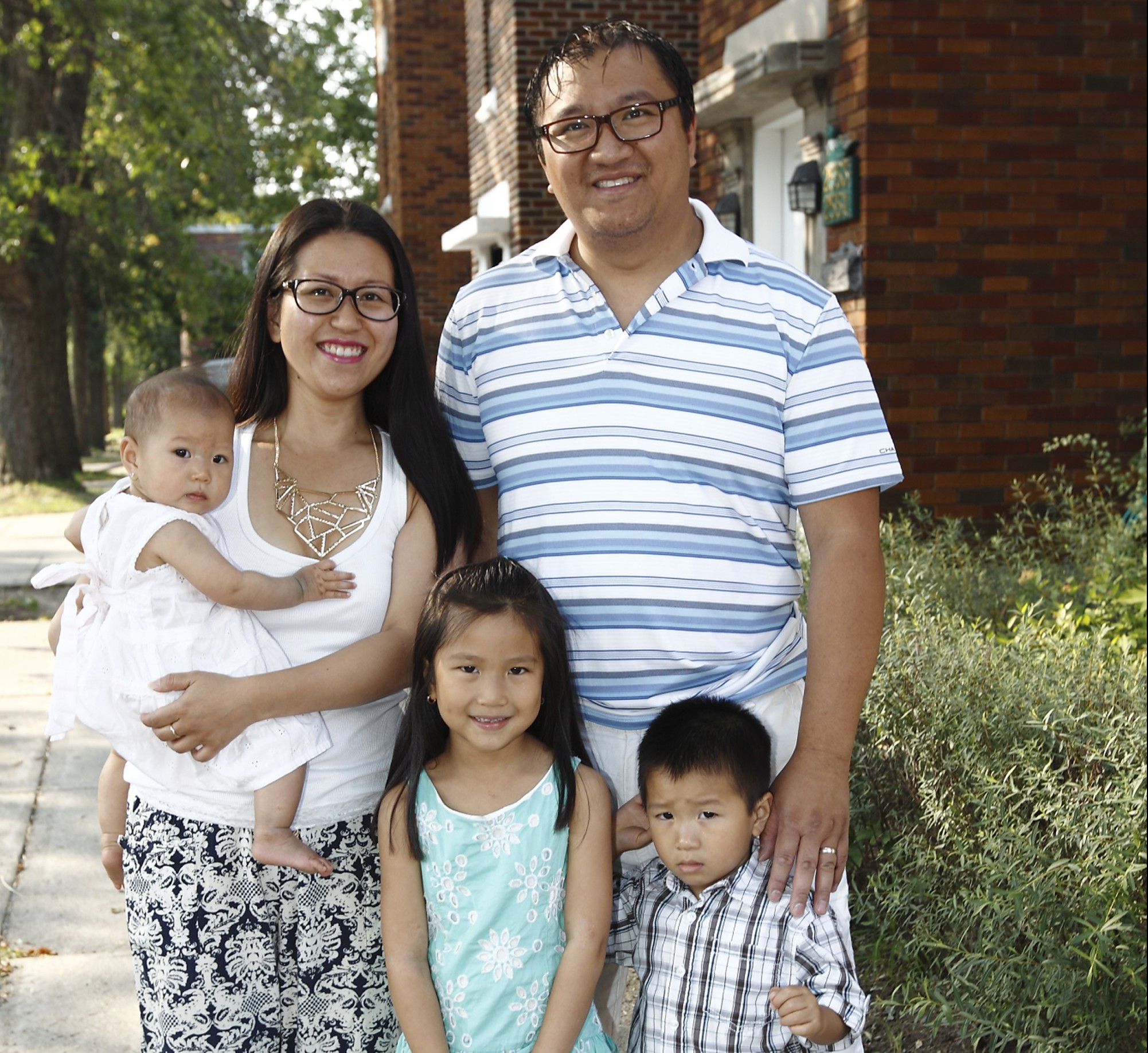Theany Chan et sa famille