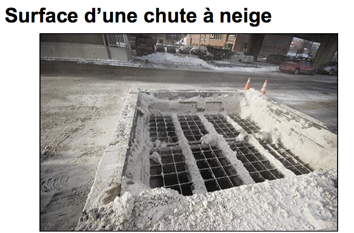 Photo 2-Chute à neige eaux sales