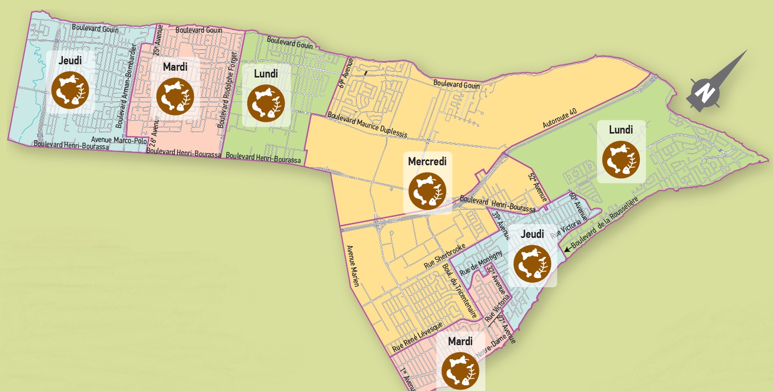La collecte de r&eacute;sidus alimentaires se fera une fois par semaine &agrave; l'arrondissement.
