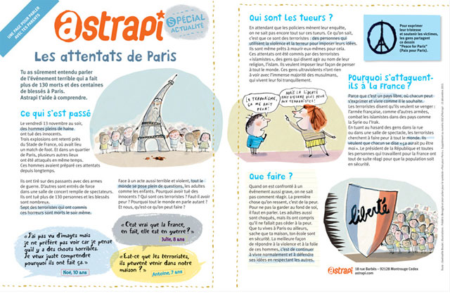 Magazine Astrapi Attaques Paris