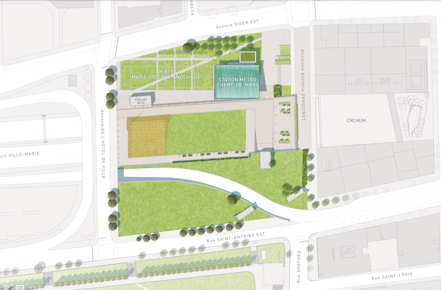 Plan recouvrement autoroute Ville-Marie