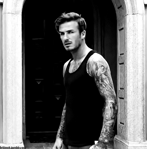 David Beckham gif anim&eacute;
