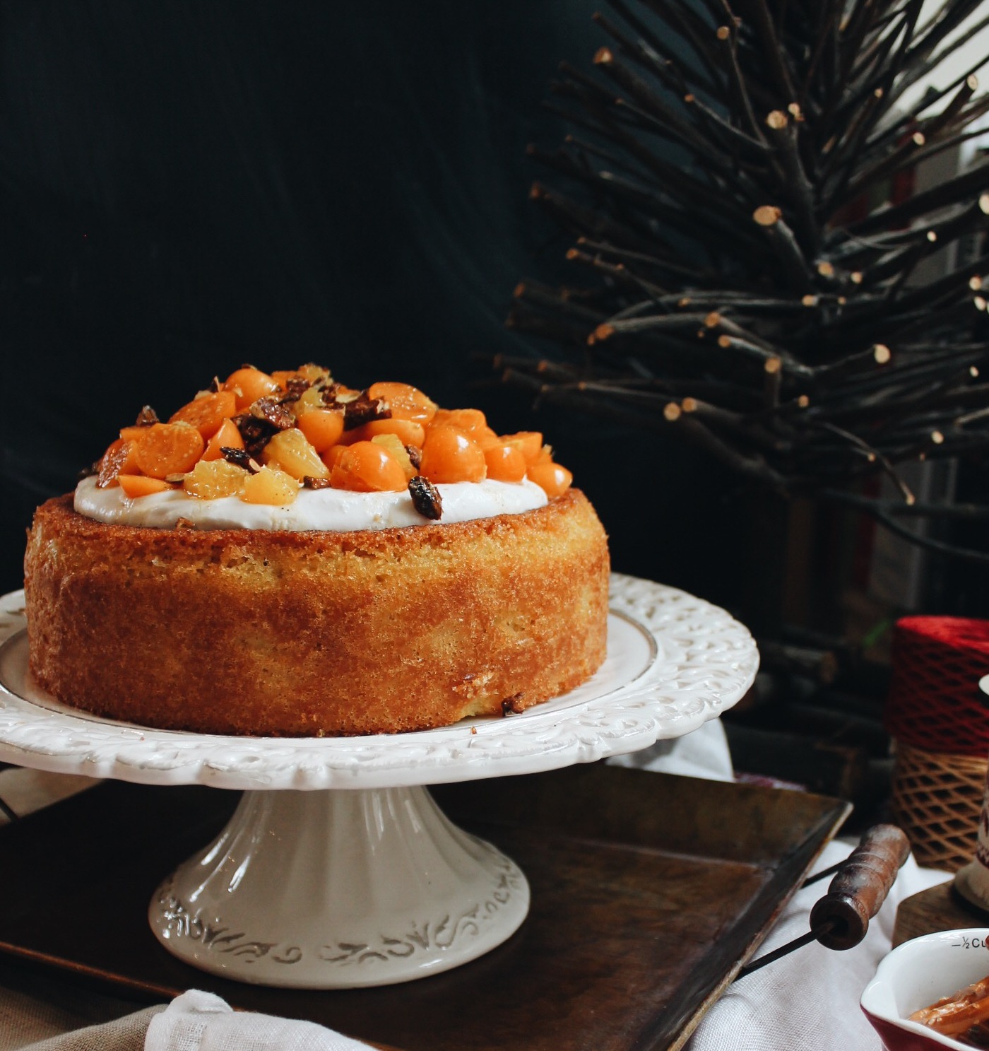 G&acirc;teau aux amandes et &agrave; l&rsquo;orange 