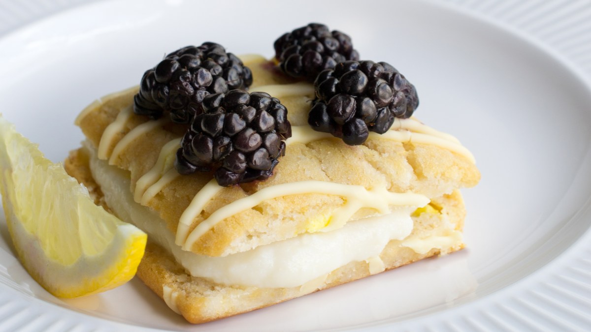 Lemon Ricotta Napoleon with Blackberries 16x9