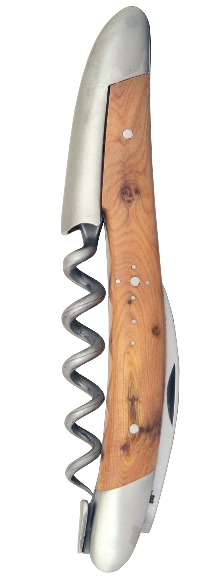 Gournamd VINUM_Tire-bouchon Laguiole en genévrier et inox satine