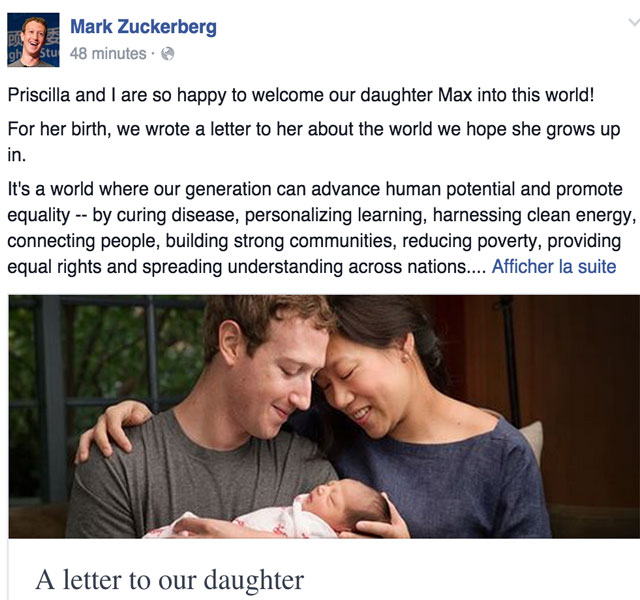 Mark Zuckerberg lettre Facebook