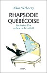 Couverture Rhapsodie québécoise_AVerboczy_Boréal 2016
