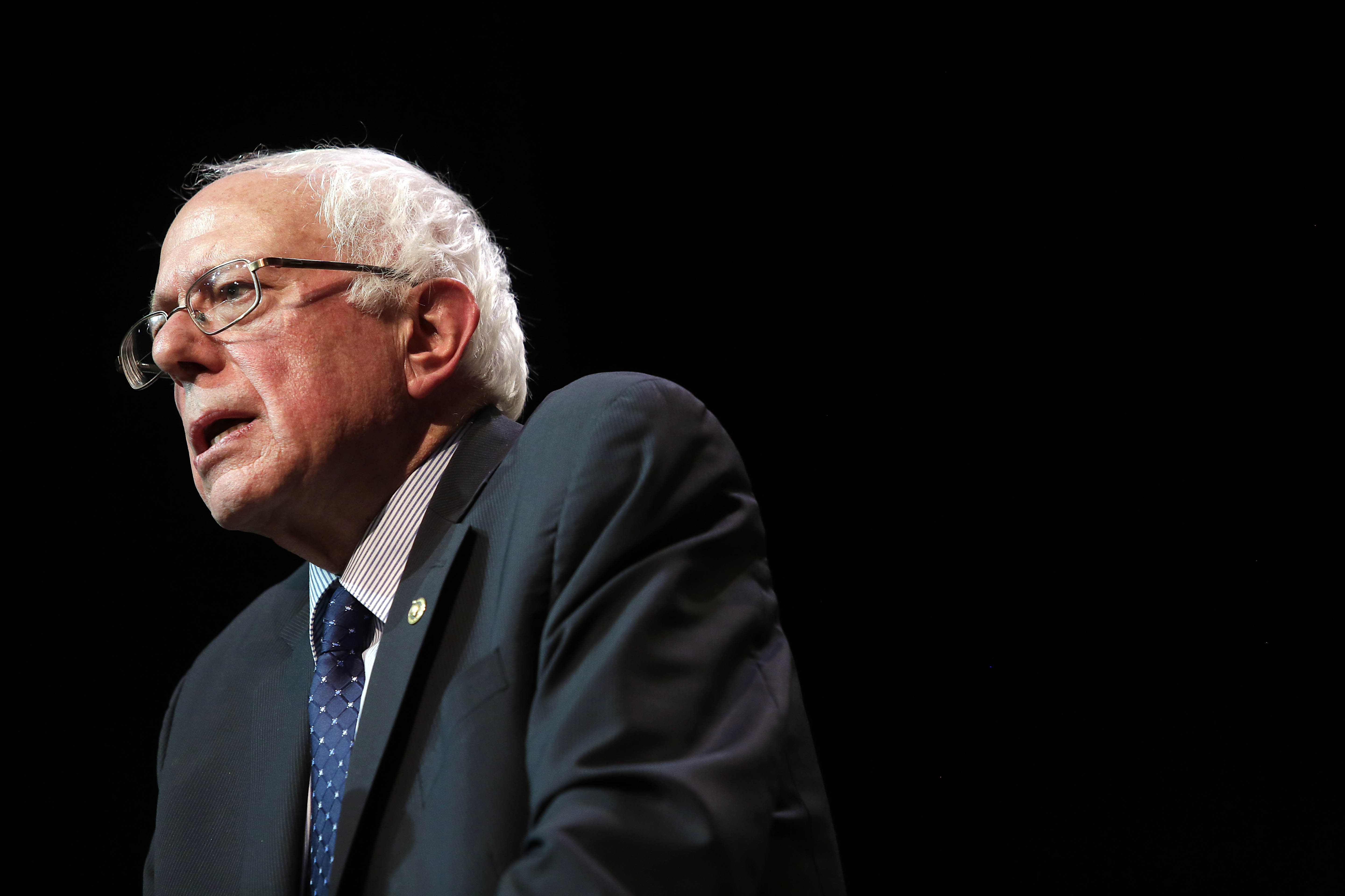 Bernie Sanders Holds Press Conference With Activists In Chicago