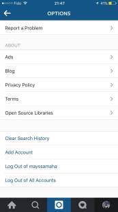 Instagram Ajouter un compte