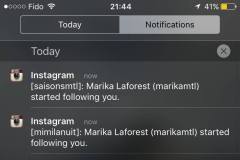 Instagram Notifications
