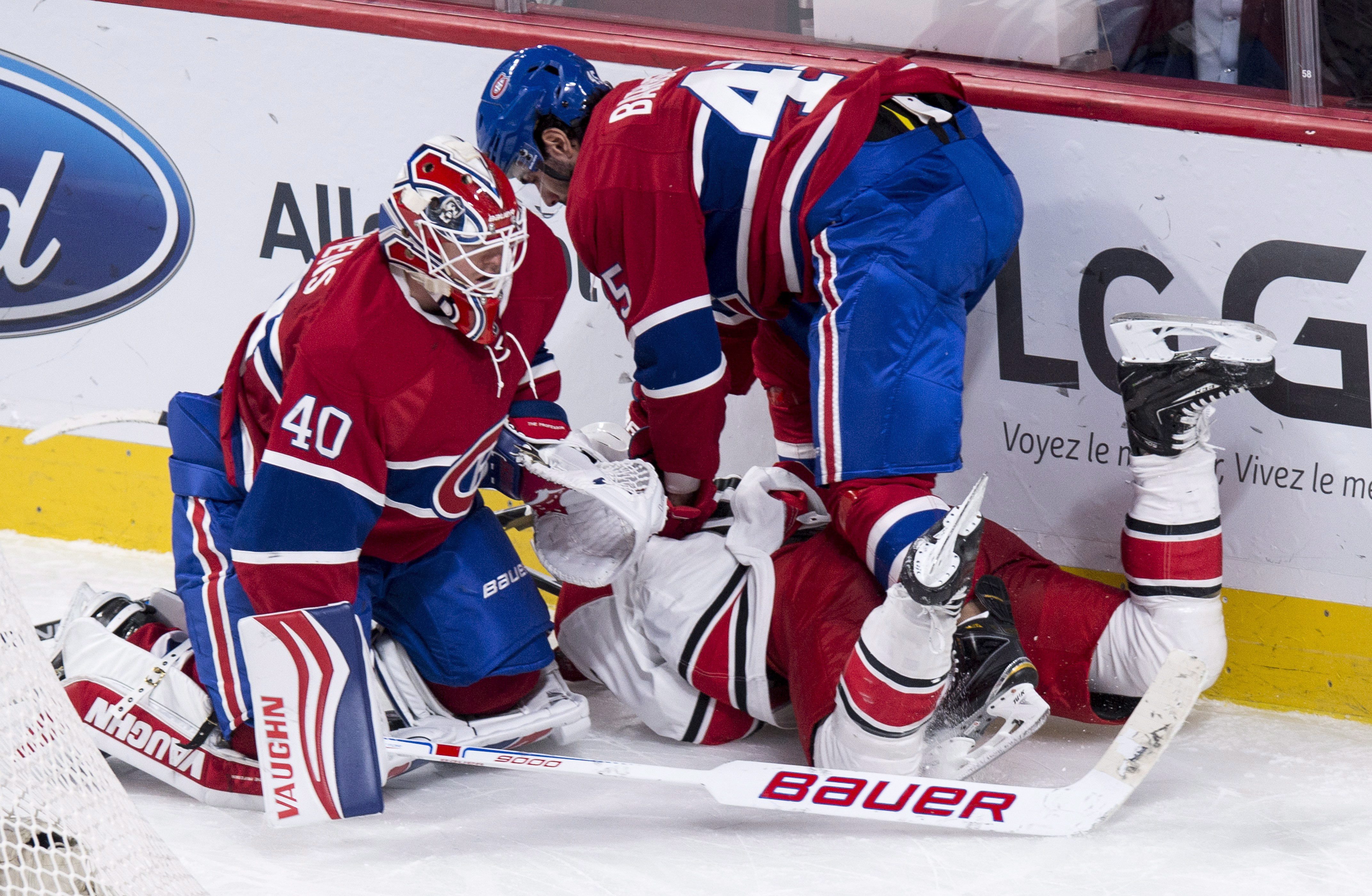 Ben Scrivens Mark Barberio Elias Lindholm